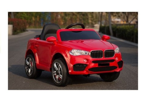 Auto Pojazd Na Akumulator HL1538 Pilot Światła LED MP3 Czerwone