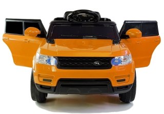 Auto na Akumulator HL1638 Dla Dzieci Światła LED MP3 Pilot Pomarańczowe