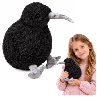Pluszowy Ptak Kiwi Pluszak Maskotka Przytulanka Czarny 17cm