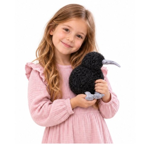 Pluszowy Ptak Kiwi Pluszak Maskotka Przytulanka Czarny 17cm