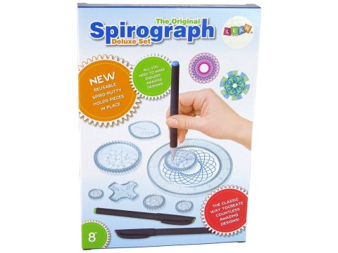 Zestaw Spirograf Pisaki Szablony Do Rysowania Wzorów Geometrycznych