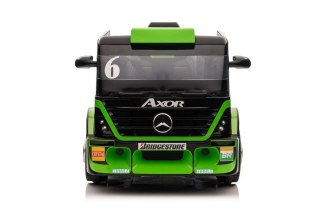 Auto Na Akumulator Ciężarówka Mercedes + Naczepa XMX622B Zielony LCD
