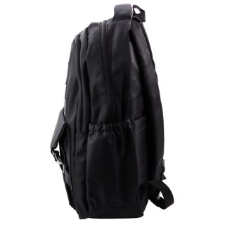 Plecak Miejski Szkolny 6 Kieszeni Back Up Czarny 23L 46cm