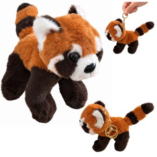 Pluszowa Panda Ruda Maskotka Brelok Kółko Karabińczyk 13cm