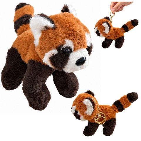 Pluszowa Panda Ruda Maskotka Brelok Kółko Karabińczyk 13cm