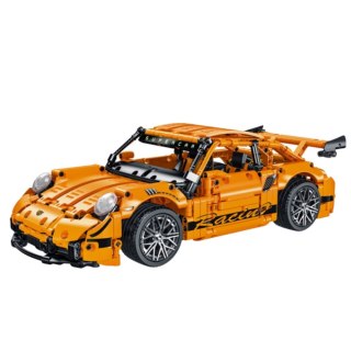 Klocki Konstrukcyjne Samochód GT Racing Pomarańczowy 1:14 1268 el.