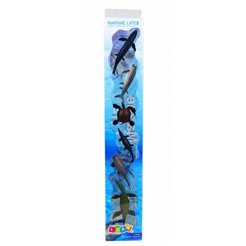 Zestaw Mini Figurki Zwierzęta Morskie Żółw Tuńczyk Ryby 6-9cm 6 szt.