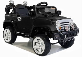 Auto na Akumulator Jeep JJ245 Dla Dzieci Światła LED MP3 Pilot Czarny