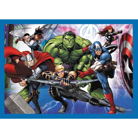 Puzzle - 4w1 (25, 48, 50, 70) - Odważni Avengersi - Trefl 34386