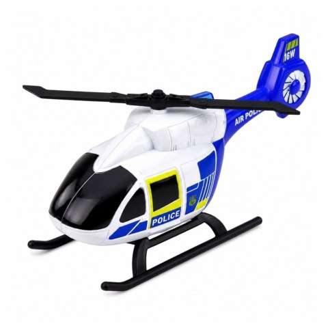 Zestaw Policyjny Pojazdy Helikopter Motocykl Auto Radiowóz 1:32 5 szt.