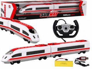 Pociąg Kolejka Zdalnie Sterowany 65 cm Światła R/C Biały