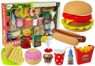 Zestaw Fast Food Hamburger Pizza Hot Dog Słodycze Artykuły Spożywcze