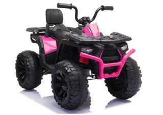 Quad Pojazd Na Akumulator JC333 Światła LED MP3 Różowy